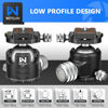 Picture of Low Profile Ball Head 52mm Tripod Head WEYLLAN DH52 Camera Head Mount, CNC Heavy Duty Ball Head with Two 1/4" Quick Release Plates, Panoramic Ballhead for Tripod, Monopod, DSLR, Max Load 66lbs /30kg