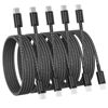Picture of USB C to USB C Cable, 5Pack 6FT 60W(3.1A) Nylon Braided USB C Charger Cable for for iPhone 16/16 Plus/16 Pro Max/15/15 Plus/15 Pro Max, MacBook Pro, iPad Pro Air,Samsung S24/S24 Ultra/S23 USBC Charger