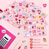 Picture of 468 PCS Valentines Stickers for Kids, Colorful Heart Stickers Bulk Valentines Crafts Kids Party Favors Supplies, Valentine's Day Stickers for Water Bottle Gifts Box Valentine Decorative for Her & Him