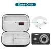 Picture of Canboc Hard Case for Kodak PIXPRO Friendly Zoom FZ55 / FZ45 / FZ53 16MP Digital Camera, Mesh Pocket fits SD Card, USB Charging Adapter, USB Cable, Black