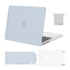 Picture of MOSISO Compatible with MacBook Pro 14 inch Case 2025 2024 2023 2022 2021 M4 M3 M2 M1 A3112 A3185 A3401 A2918 A2992 A2779 A2442, Plastic Hard Shell&Keyboard Cover&Screen Film&Pouch, Baby Blue