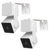 Picture of 2Pack Adhesive Metal Wall Mount Bracket, Compatible with Wyze Cam Pan V3/V2, Google Nest Cam, Eufy Security Solo Indoor Cam E220/P24, Blink Mini Pan Tilt Cam, No Drilling VHB Stick On or Screw Install