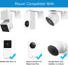 Picture of 2Pack Adhesive Metal Wall Mount Bracket, Compatible with Wyze Cam Pan V3/V2, Google Nest Cam, Eufy Security Solo Indoor Cam E220/P24, Blink Mini Pan Tilt Cam, No Drilling VHB Stick On or Screw Install