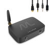 Picture of Moerlab TV hearMore Bluetooth Auracast Audio Transmitter for TV/PC to Unlimited Audio Receivers, Optical/AUX/MIC/HDMI Connections, Low Latency Adapter, Support Android/iOS/Windows/MAC/Linux