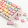 Picture of TYRIXKI PBT Keycaps 126 Keys MOA Profile Cute Keycaps Dye-Sublimation Rainbow Candy Keycaps Set Custom Keycaps for Cherry Gateron MX Swithes Mechanical Keyboards