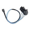 Picture of Sonilco Storage Configurations Cable Mini SAS HDD SFF-8643 to 4 SFF-8482 with 15-pin Power Port Cord (2 Cables, 1 Meter / 3.2 Feet)
