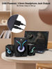 Picture of OROW Computer Speakers,Mini PC Speakers with Subwoofer,2.1 Desktop Speakers with RGB Lights,USB Powered, Stereo Sound,Gaming Speakers with 3.5mm Aux Cable for Monitor/Laptop/Tablet(S212)