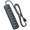 Picture of iDsonix 7 Ports USB Hub 3.0 [3.3Ft] USB Expander Hub 5Gbps USB Splitter Multiport Adapter, USB Hub Long Cable for PC, Laptop, Flash Drive, Mobile HDD, Windows/XPS, 1m