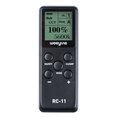 Picture of RC-11 Wireless Remote for Weeylite RB9 Light/WE-10/WE-9 RGB Ring Light Ninja 20 200 300 400 Series COB Video Light, VILTROX K60/Sprite 15B 15C Lights