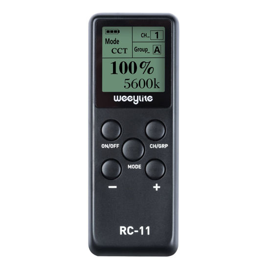 Picture of RC-11 Wireless Remote for Weeylite RB9 Light/WE-10/WE-9 RGB Ring Light Ninja 20 200 300 400 Series COB Video Light, VILTROX K60/Sprite 15B 15C Lights