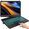 Picture of For iPad 10th Generation Case with Keyboard for iPad 10.9“2022，Touch Keyboard for iPad 10th Generation - 10 Color Backlight, 360° Rotatable Protective Cover with Pencil Holder for iPad 10.9 inch 2022