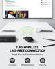 Picture of acer Computer Mouse Wireless, 2.4G Slim USB Wireless Mice with USB Receiver, 800/1200/1600 Adjustable DPI Optical Laptop Mouse with 4 Buttons, Portable Mouse for Laptop, Desktop, PC