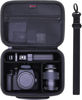 Picture of XANAD Camera Case Compatible with Canon EOS Rebel T7 / R100 / R50 / R6 Mark II / R8 / T100, Sony, Nikon DSLR Camera, Lens, Tripod, with 4 Pieces of Dividers and Shoulder Strap（Black）