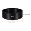 Picture of PATIKIL 46mm Lens Hood, Standard Focus Frosted Surface Anti-reflective Inside Hood with 58mm Lens Cap and Cloth for Camera Lens, Black for Nikon, for Fujifilm, for Pentax, for Leica