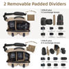 Picture of TAAOKA Camera Sling Bag,SLR/DSLR Camera Case with Tripod Holder,Waterproof Camera Shoulder Crossbody Bag for Photographers (Coffee)