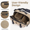 Picture of TAAOKA Camera Sling Bag,SLR/DSLR Camera Case with Tripod Holder,Waterproof Camera Shoulder Crossbody Bag for Photographers (Coffee)