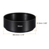 Picture of PATIKIL 58mm Lens Hood, Standard Focus Frosted Surface Anti-Reflective Inside Hood with 62mm Lens Cap and Cloth for Camera Lens, Black for Nikon, for Fujifilm, for Pentax, for Leica