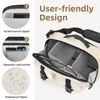 Picture of TAAOKA Camera Sling Bag,SLR/DSLR Camera Case with Tripod Holder,Waterproof Camera Shoulder Crossbody Bag for Photographers (Beige)