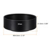 Picture of PATIKIL 37mm Lens Hood, Standard Focus Frosted Surface Anti-reflective Inside Hood with 52mm Lens Cap and Cloth for Camera Lens, Black for Nikon, for Fujifilm, for Pentax, for Leica