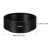Picture of PATIKIL 43mm Lens Hood, Standard Focus Frosted Surface Anti-reflective Inside Hood with 52mm Lens Cap and Cloth for Camera Lens, Black for Nikon, for Fujifilm, for Pentax, for Leica