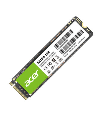 Picture of acer FA100 1TB M.2 SSD 2280 NVMe Gen3 x4 Internal Solid State Drive, Up to 8 Gb/s, Storage for PC and Laptops - BL.9BWWA.120