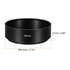 Picture of PATIKIL 62mm Lens Hood, Standard Focus Frosted Surface Anti-reflective Inside Hood with 67mm Lens Cap and Cloth for Camera Lens, Black for Nikon, for Fujifilm, for Pentax, for Leica