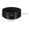 Picture of PATIKIL 52mm Lens Hood, Standard Focus Frosted Surface Anti-reflective Inside Hood with 58mm Lens Cap and Cloth for Camera Lens, Black for Nikon, for Fujifilm, for Pentax, for Leica