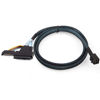 Picture of H!Fiber.com 12G Internal Mini SAS HD SFF-8643 to U.2 SFF-8639 NVMe SSD Cable with 15 pin Male SATA Power Connector, PCIe 4.0, 12Gbps, 85 Ohm, 1-Meter (3.3ft)