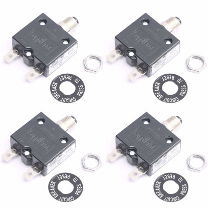 Picture of DEVMO 4PCS 125/250V AC 20 Amp Circuit Thermal Breaker Thermal Protector for Generator