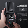 Picture of NEEWER Z2-C 2.4G TTL Round Head Flash Speedlite Compatible with Canon, 76Ws Speedlight with Upgraded UI, Modeling Lamps, TTL/M Quick TCM Switch, 1/8000s HSS, 2600mAh Battery, Cleaning Cloth