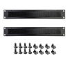 Picture of 1U Blank Panel, 1U 19 Inch Blank Rack Mount Panel,1U Disassembled Rack Mount Cable Management Panel, 1U Rack Mount Panel Spacer W/Brush for Server Network Rack Enclosure Cabinet Cable (2pcs-Brush)
