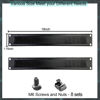 Picture of 1U Blank Panel, 1U 19 Inch Blank Rack Mount Panel,1U Disassembled Rack Mount Cable Management Panel, 1U Rack Mount Panel Spacer W/Brush for Server Network Rack Enclosure Cabinet Cable (2pcs-Brush)