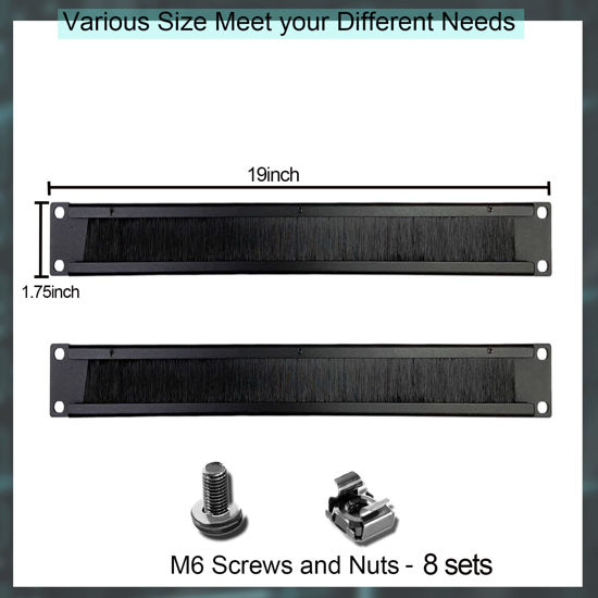 GetUSCart- 1U Blank Panel, 1U 19 Inch Blank Rack Mount Panel,1U ...