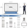 Picture of VISULAPEX Projector Screen with Stand 100 Inch, 16:9 4K HD Portable Projector Screen Indoor Outdoor, Foldable Wrinkle-Free Movie Screen 160° Front Rear Projection Screen with Carry Bag for Home Movie