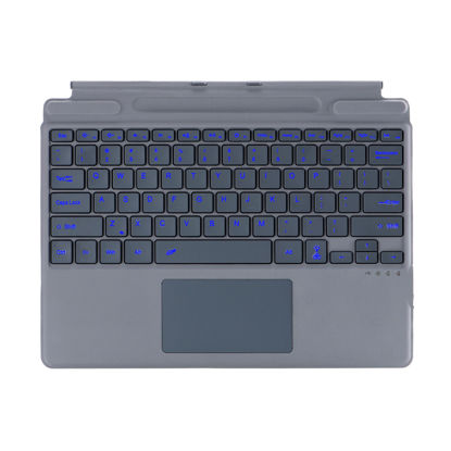 Picture of Zoof Type Cover for Microsoft Surface Pro 11 / Pro 10 / Pro 9 / Pro 8 / Pro X, 13 inch, Portable Slim Bluetooch Keyboard with Touchpad, Pen Holder (Gray with Backlit)