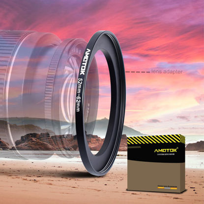 Picture of 52mm Lens to 62mm Camera Filters Ring Compatible All 52mm Camera Lenses to 62mm UV CPL ND Filter Accessory (52-62mm)