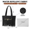 Picture of LOVEVOOK Laptop Bag for Women 17 inch,Diamond Quilted Work Tote Bags Womens Laptop Tote Bag Computer Shoulder Bags,Stylish Travel Tote Bags Laptop Purse Case Briefcase Handbag with Clutch Purse,Black