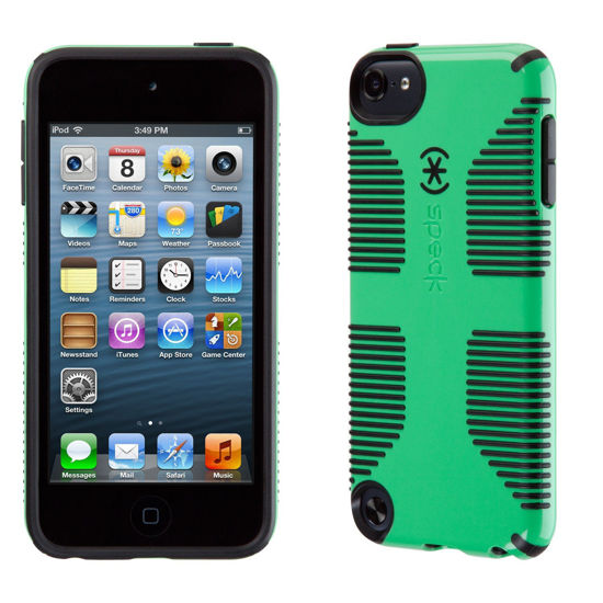 Picture of Speck Products CandyShell Grip Case for iPod Touch 5 (Sour Apple Green/Black)