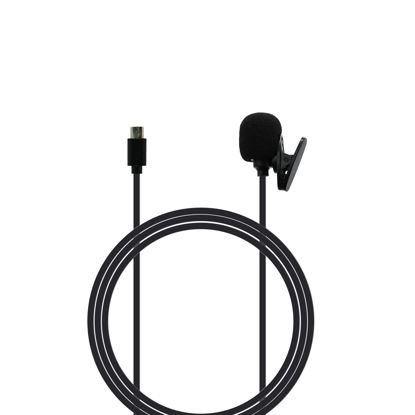 Picture of Micro USB Microphone fit for Akaso Brave 7le, Brave 4, V500X Action Camera, Lavalier Lapel External Mic