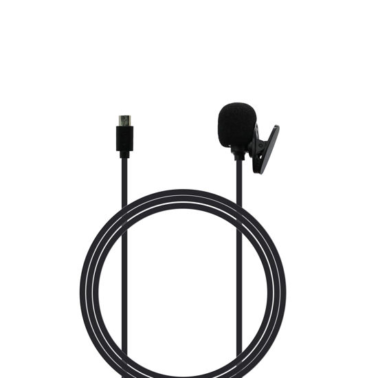 Picture of Micro USB Microphone fit for Akaso Brave 7le, Brave 4, V500X Action Camera, Lavalier Lapel External Mic