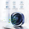 Picture of Simpeak Small USB Fan Small Quiet Portable USB Powered ONLY (No Battery), Cooling 3 Speed Setting 360° Adjustable Swivel Desktop Fan Personal Fan for Home Office Bedroom Outdoor Travel Summer, Blue