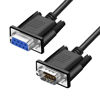 Picture of YIOVVOM DB9 RS232 Serial Extension Cable Male to Female 9 Pin DB9 Cord Straight Through 9 pin serial connector Black 10FT