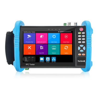 Picture of Rsrteng CCTV Tester 8K 32MP 4K 12MP IP Camera Tester 8MP TVI/CVI/AHD/CVBS CCTV Camera Monitor ONVIF IP Discovery IPC Test WiFi POE Cable Tester Network Tools HDMI I/O VGA Power Output IPC-9800ADH Pro