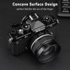 Picture of Exquisite Metal Concave Shutter Release Button for Fujifilm X100VI X100V X-T5 X-T4 X-T3 X-T30 X- X-T20 X-PRO3 X-E4 X-E3 Nikon Zf DF Leica Q3 M10 So ny RX1 R etc,Diameter 0.47in Silver