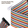 Picture of California JOS 40 PCS 20 CM (8 inch) Breadboard Jumper Wires Wire Length Optional Dupont Cable Assorted Kit Female to Female Multicolored Ribbon Cables