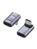 Picture of CableCreation 90 Degree USB C Adapter 2 Pack, Right Angle USB C Male to Female Adapter 40Gbps 240W Compatible with Steam Deck, ROG Ally, Switch, Notebook, PC, Tablet, Phone and More,UP Angle