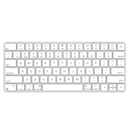 Picture of ULSOU Wireless Keyboard for Mac, Bluetooth/2.4G USB Dual-Channel Connection, Multi Device, Rechargeable Bluetooth Keyboard Compatible with Mac, iPad, iPhone