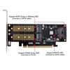 Picture of chenyang M.2 NVME to PCIe 3.0/4.0 X16 ＆ SATA/MSATA SSD to SATA 3 in 1 Combo SSD Upgrade Expansion Card Adapter