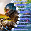 Picture of EuroFone S2 Helmet Bluetooth Headset,800meters 2 Riders Bluetooth Helmet Intercom Headset with CVC Noise Sound Quality Speakers Communication Systems Motorcycle