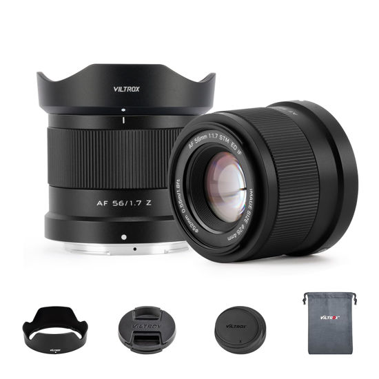 Picture of VILTROX 56mm F1.7 SLR Camera Lens Z-Mount AF APS-C Large Aperture Wide-Angle Auto Focus Format Portrait Lens for Nikon Z5 Z50 Z6 Z6II Z7 Z7II ZFC Z30 Z9 Z8 ZF